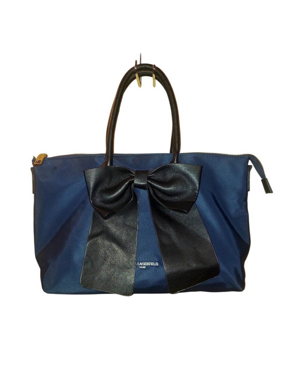 Karl Lagerfeld Paris Kris Fara nylon bow satchel